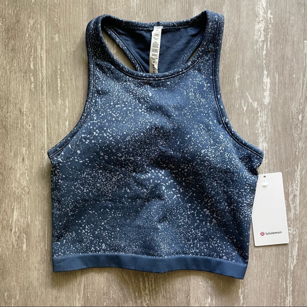 NWT Lululemon Ebb to Street Cropped Racerback Tank Top